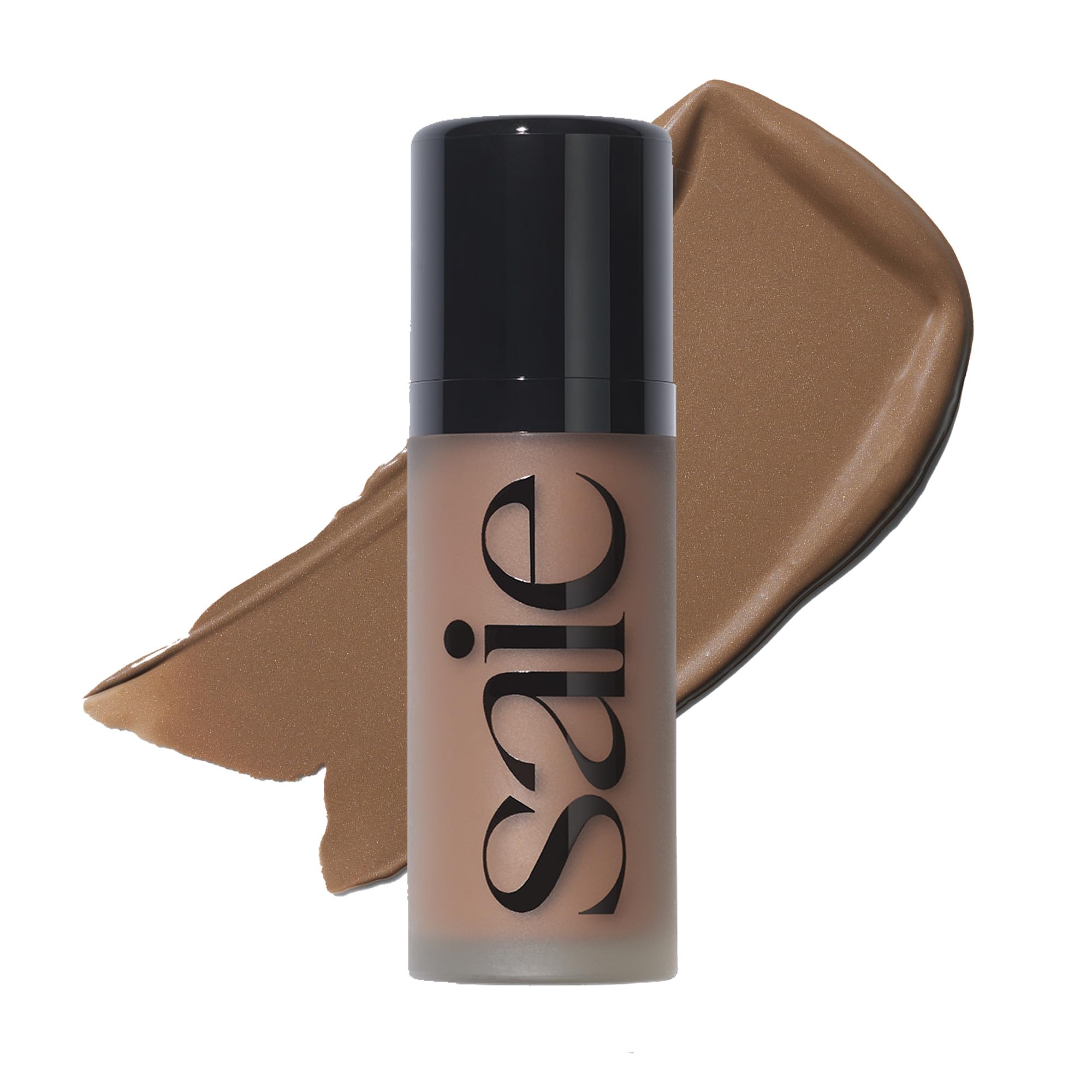 Saie Dew Bronze with doe-foot applicator for precise, natural bronze.