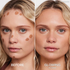 Saie Dew Bronze doe-foot applicator enables precise, streak-free application.