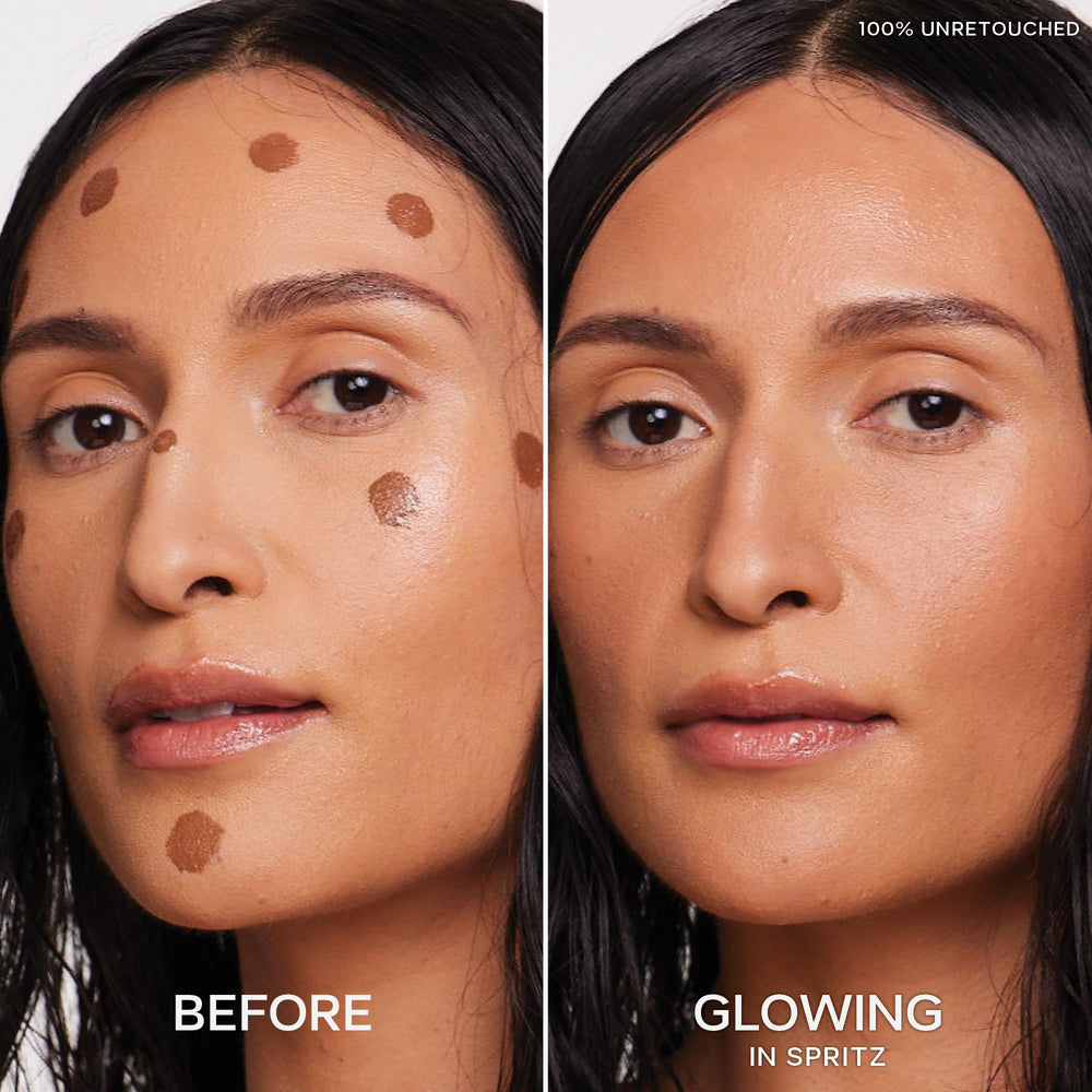 Saie Dew Bronze top cheekbones adds subtle glow and lift