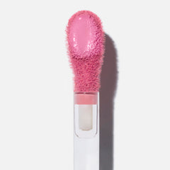 Saie Dew Liquid Blush blended on cheeks for dewy finish