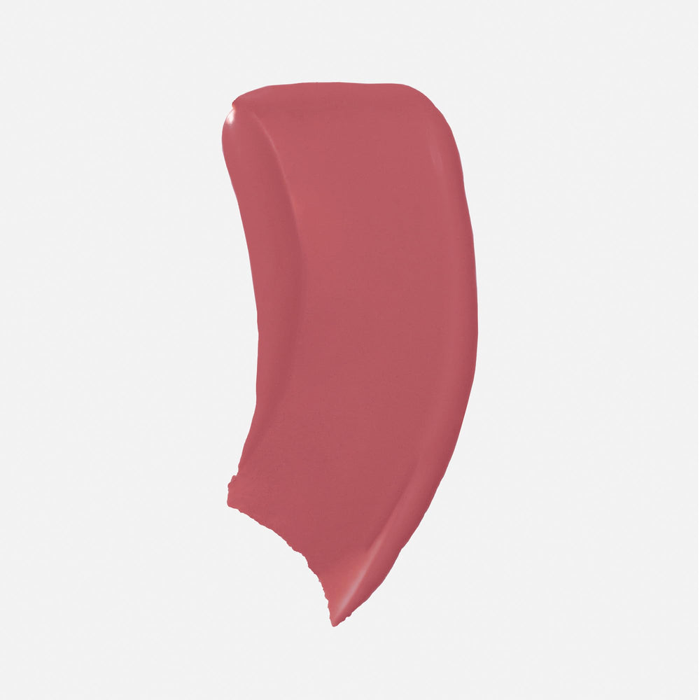 Saie Dew Liquid Blush doe-foot-applicator delivers targeted color with soft blending.