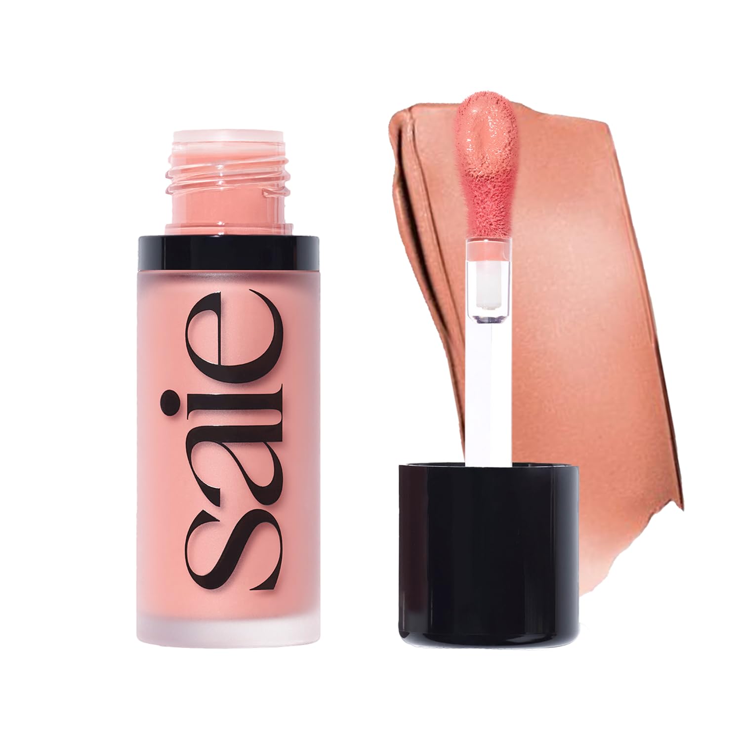 Saie Dew Liquid Blush packaging front, easy brand recognition and styling.