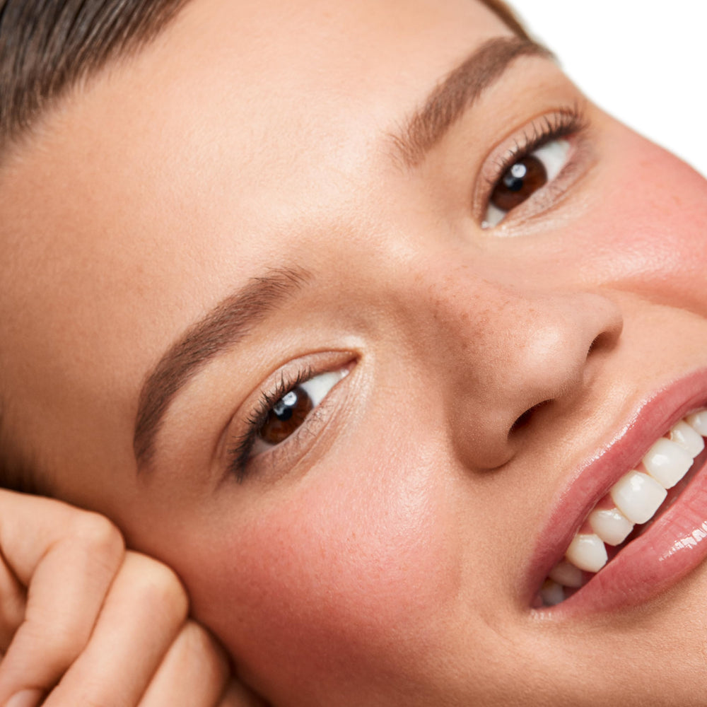 Vegan, cruelty-free Saie Dew Liquid Blush formula without harsh additives.