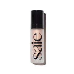 Saie Glowy Super Gel packaging close-up showing lightweight hydration