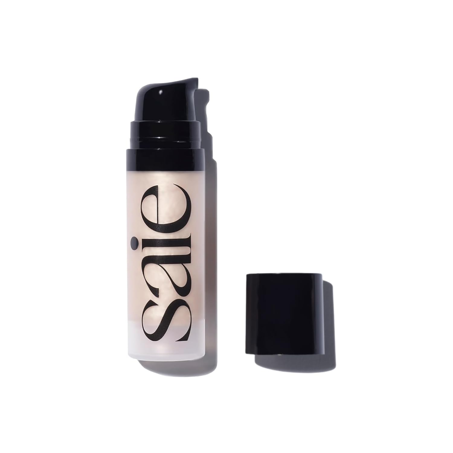 Saie Mini Glowy Super Gel en frasco para iluminación suave en la piel