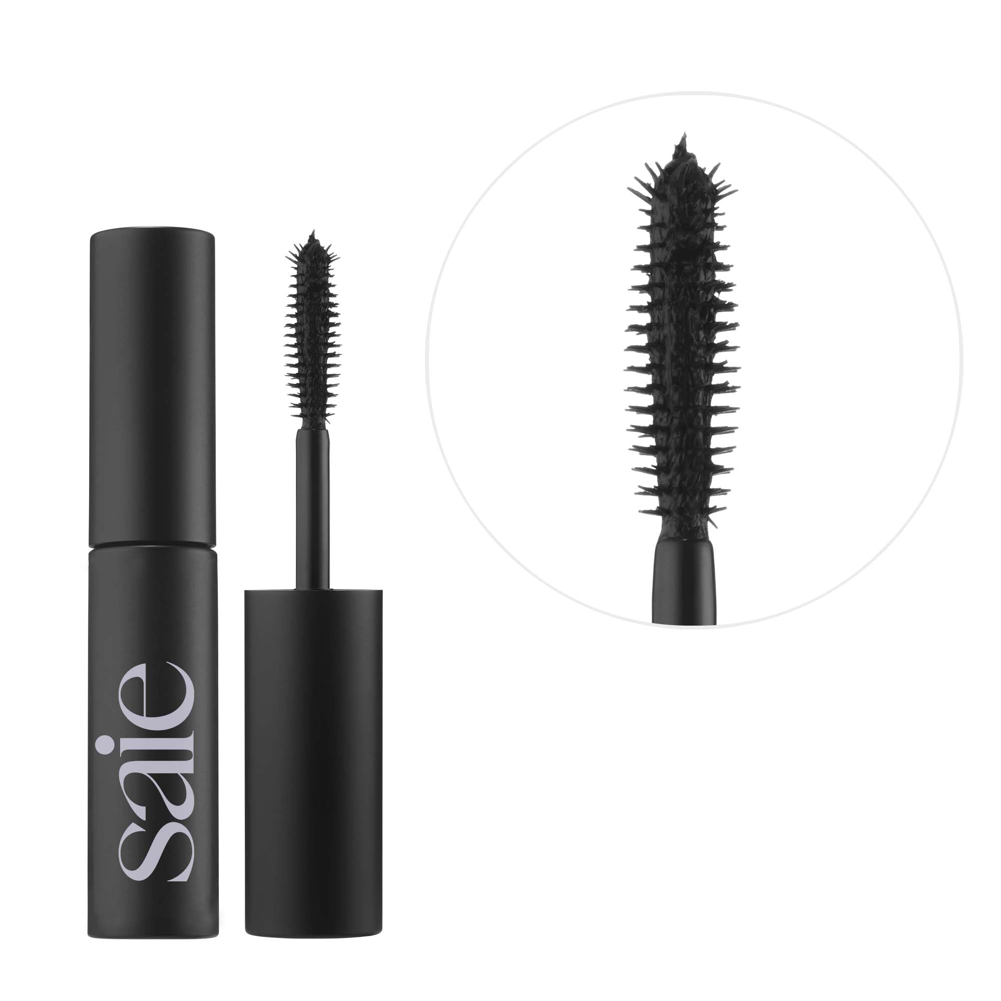 Saie Mini Mascara 101 dos o tres capas para más volumen.