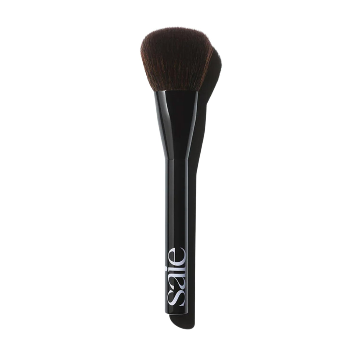 Saie Powder Blush Brush headshot showing fluffy bristles for diffused blush