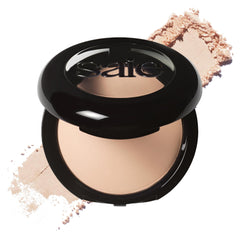 Saie Slip Tint Baked Setting Powder pan shows natural blur and smooth texture