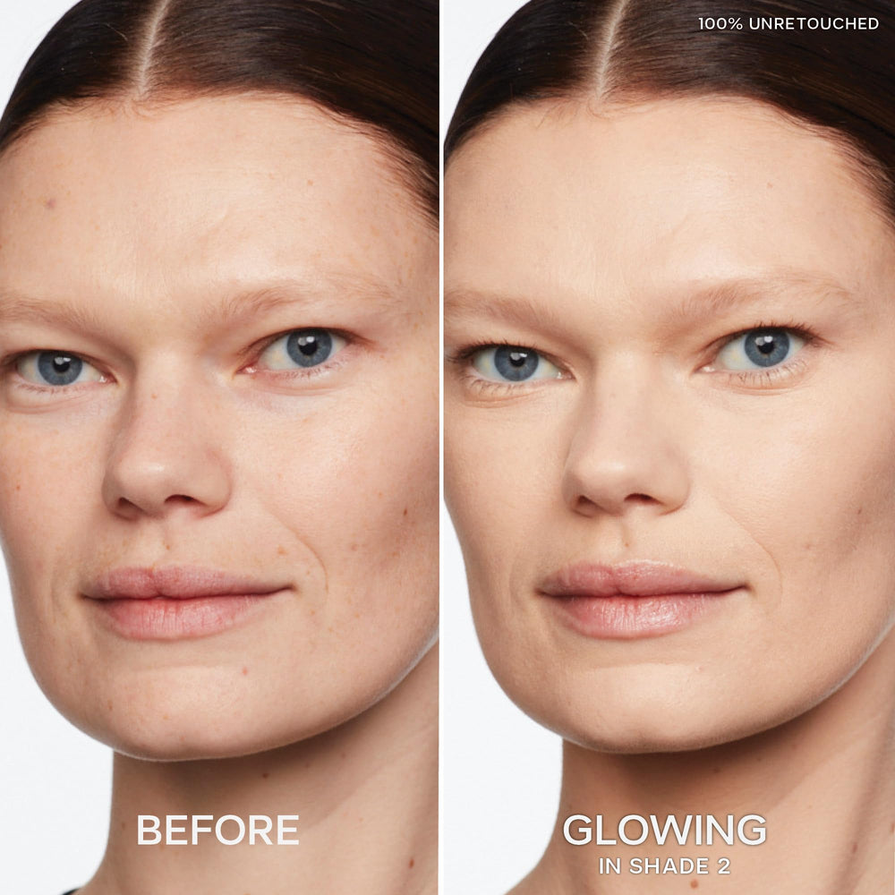 Saie Slip Tint Radiant Concealer texture close-up shows creamy blendable formula.