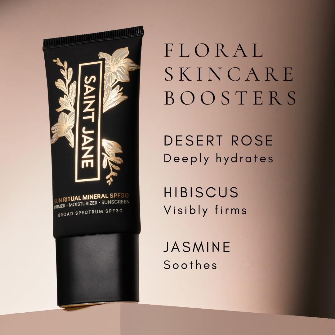 SAINT JANE Desert Rose blend bottle hints detoxifying pore care.