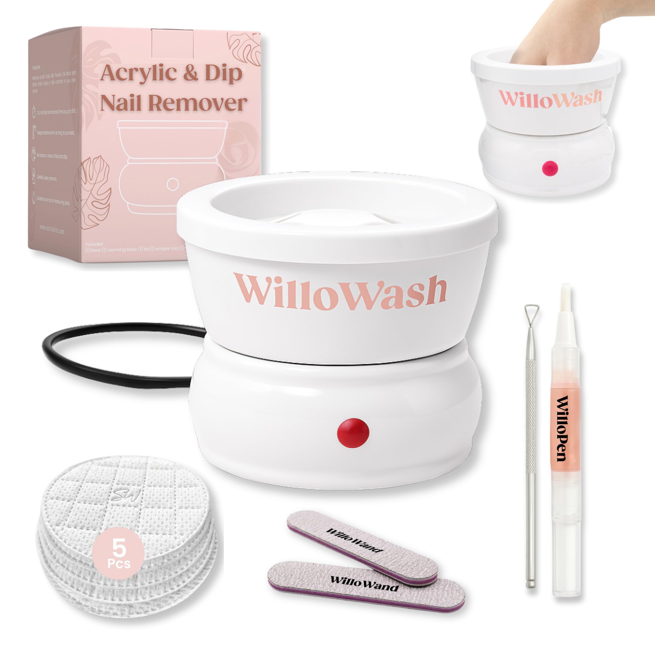 Saint Willo Willowash bowl front view for at-home removal