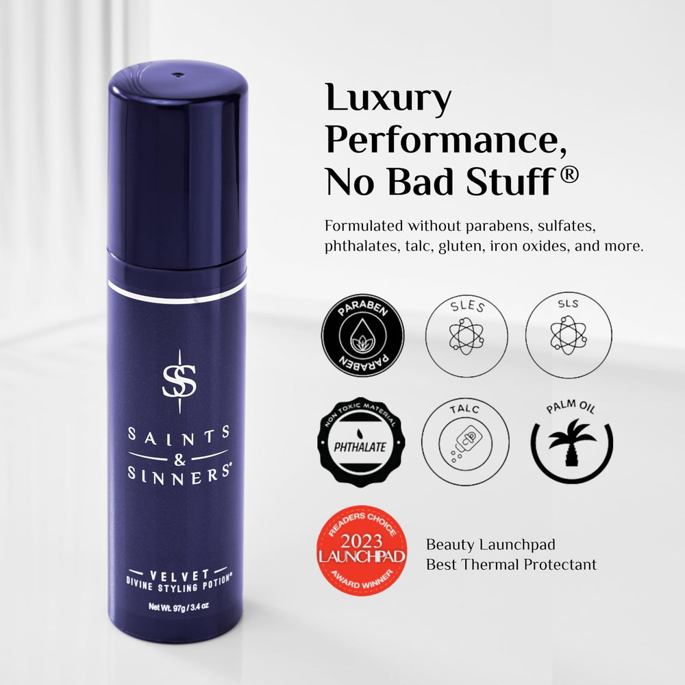 Saints & Sinners Velvet Divine fragrance hints of tuberose and jasmine.