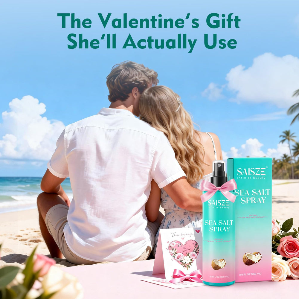 SAISZE Sea Salt Spray creates textured waves for natural hair volume