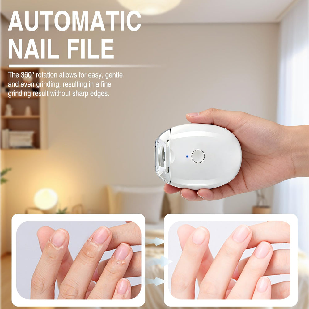 Saker 3-in-1 nail grinder showing versatile filing functions