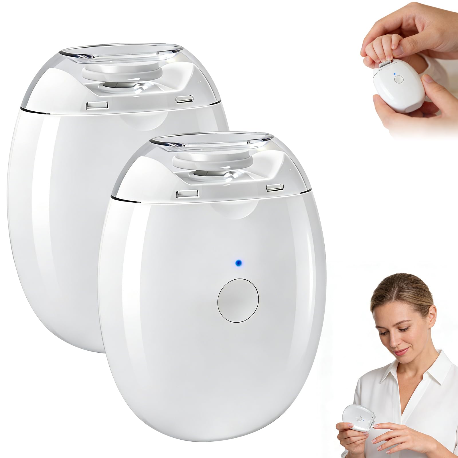 Saker universal automatic fingernail grinder with compact design supports easy storage