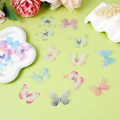 Salbsever wedding butterflies decorate walls and tables with eye-catching color