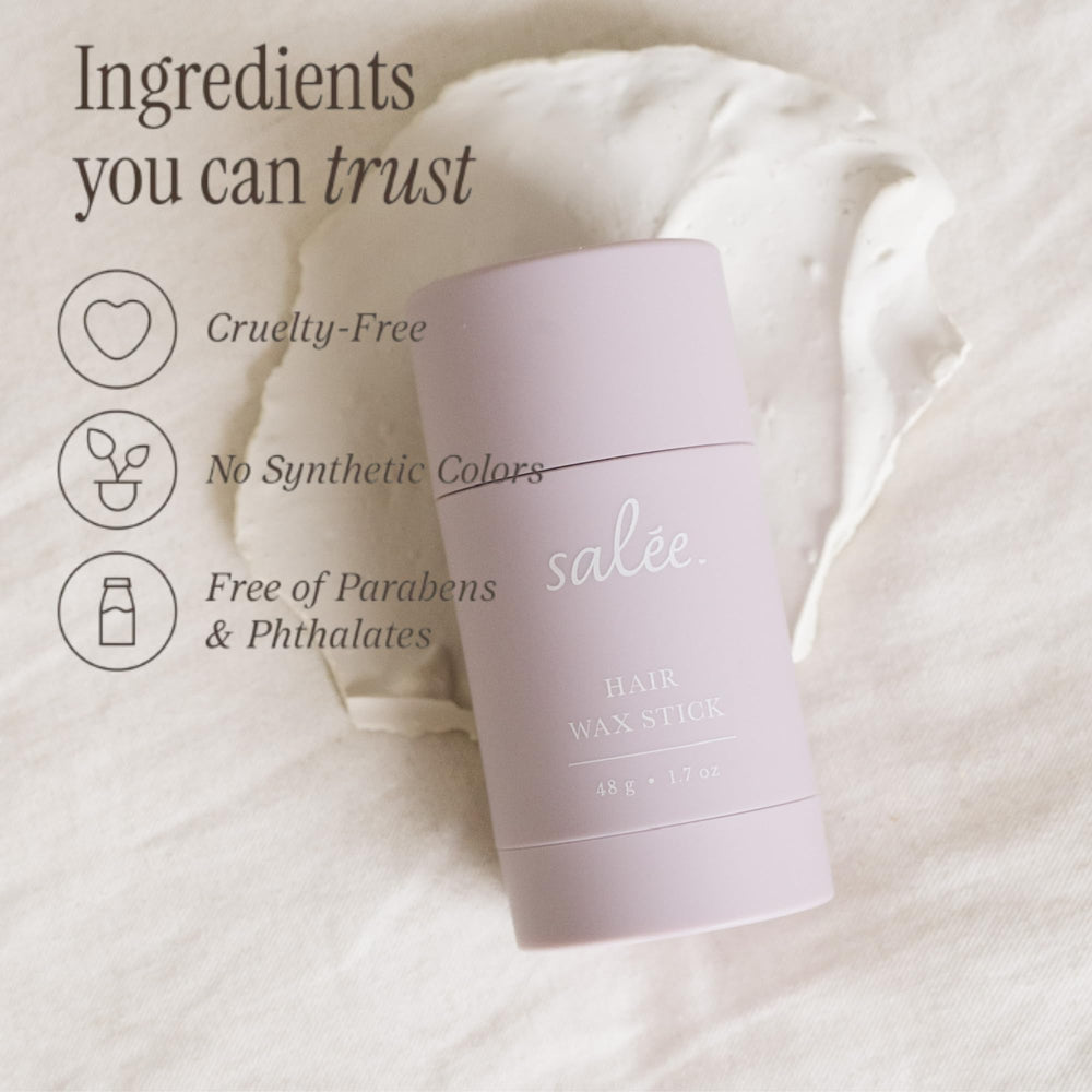 Salée Hair Wax Stick, efecto brillo sutil para realzar el peinado.