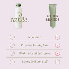 SALEE styling cream smooths hair for defined curls and soft waves.