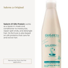 SALERM 21 proteina seda textura crema: aplicación fácil y brillo natural