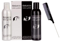 SALERM Color Reverse bottle and comb for safe pigment removal and precise application.