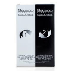 Salerm Color Reverse Step 1 bottle for selective pigment removal in salons.