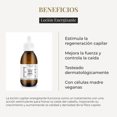 Salerm Hairlab Energizing Lotion ingredients highlight scalp nourishment and vitality.