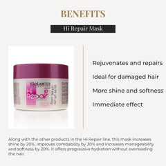 Aplicación de medias a puntas con SALERM Hi Repair Mask mejora reparación focalizada.