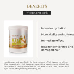 SALERM Nourishing Hair Mask being dispensed for even coverage