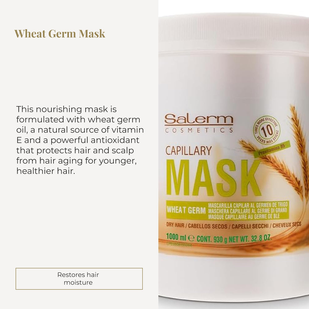 SALERM Wheat germ oil bottle highlights antioxidants and nourishment
