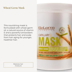 SALERM Wheat germ oil bottle highlights antioxidants and nourishment
