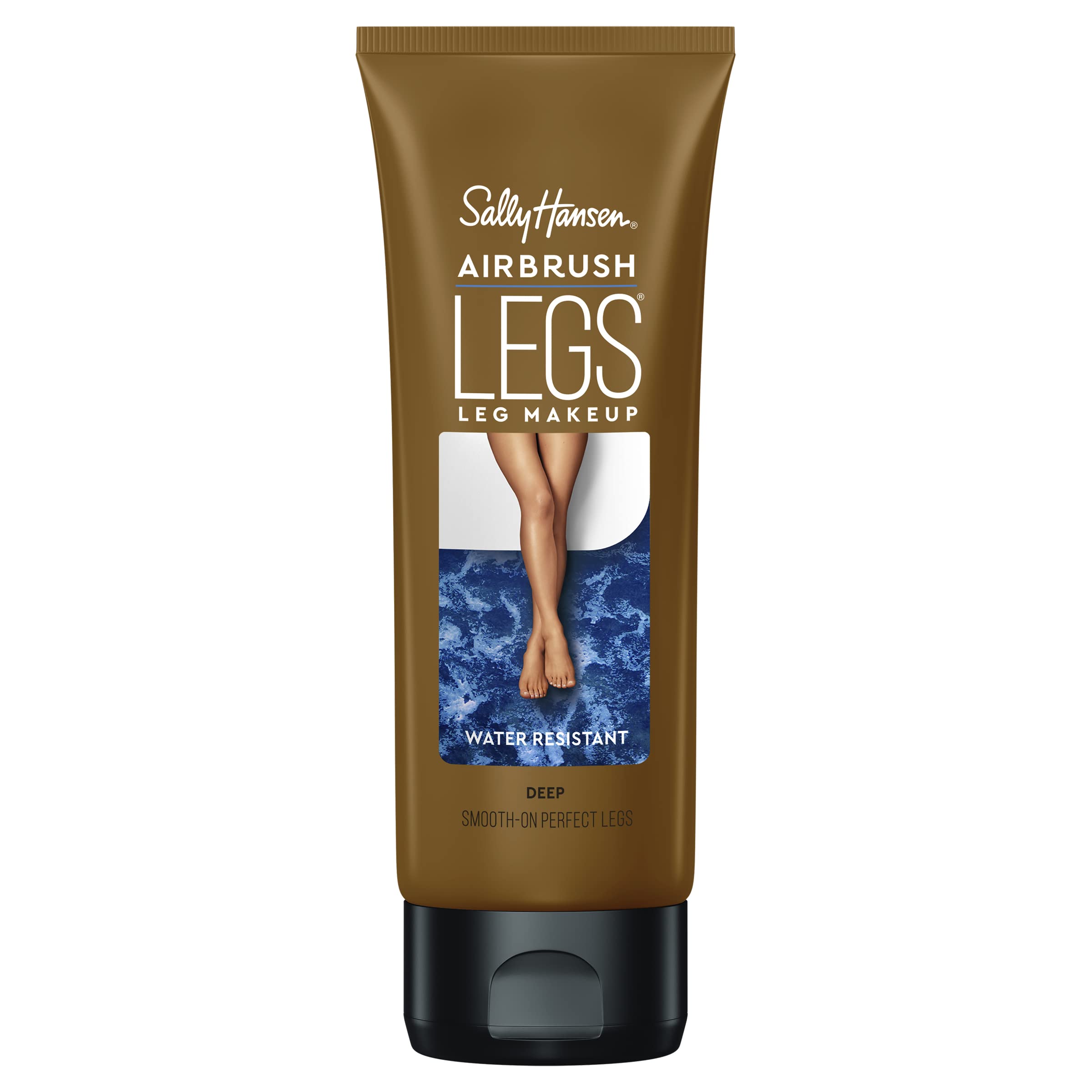 Sally Hansen Airbrush Legs muestra piernas con aspecto uniforme y natural.
