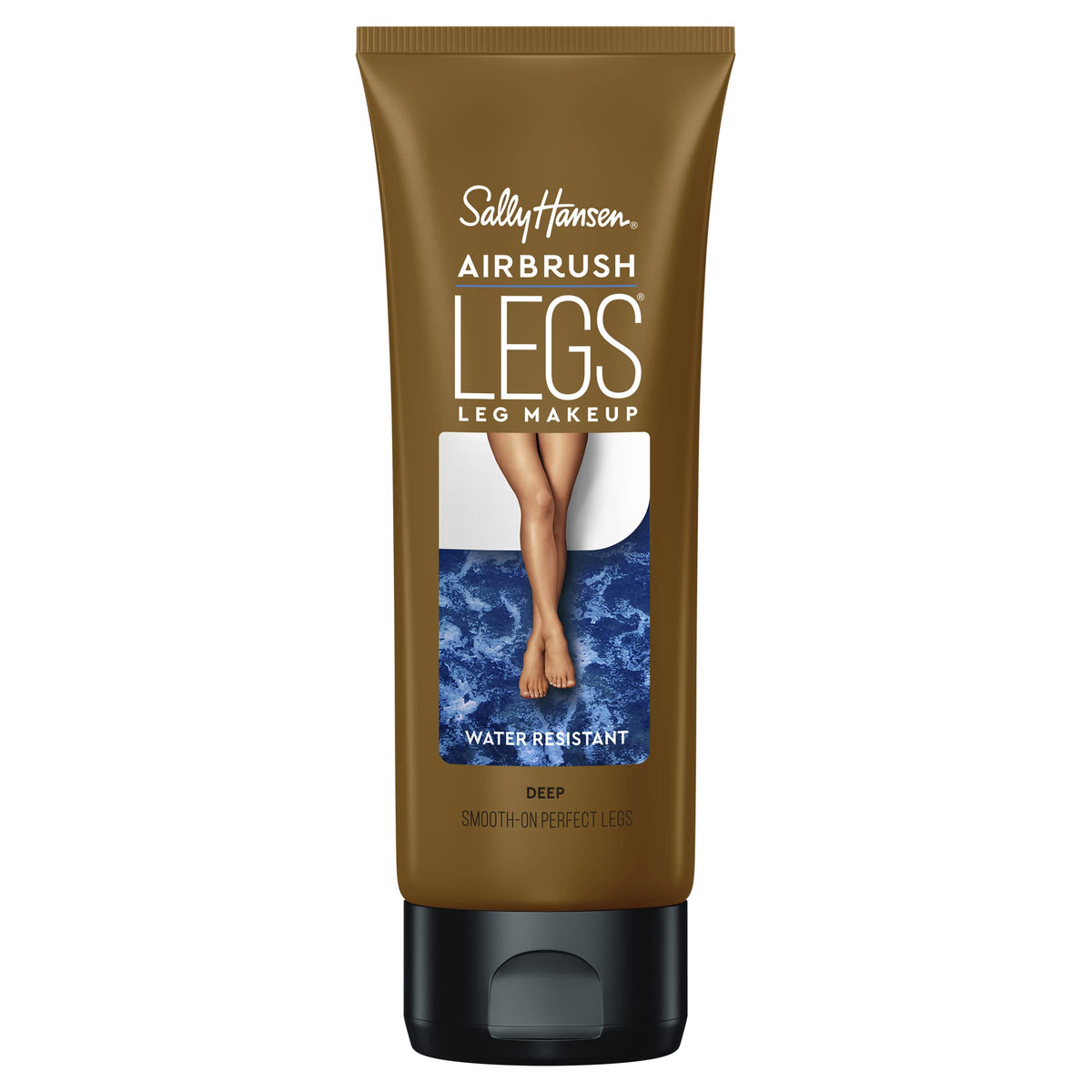 Sally Hansen Airbrush Legs muestra piernas con aspecto uniforme y natural.