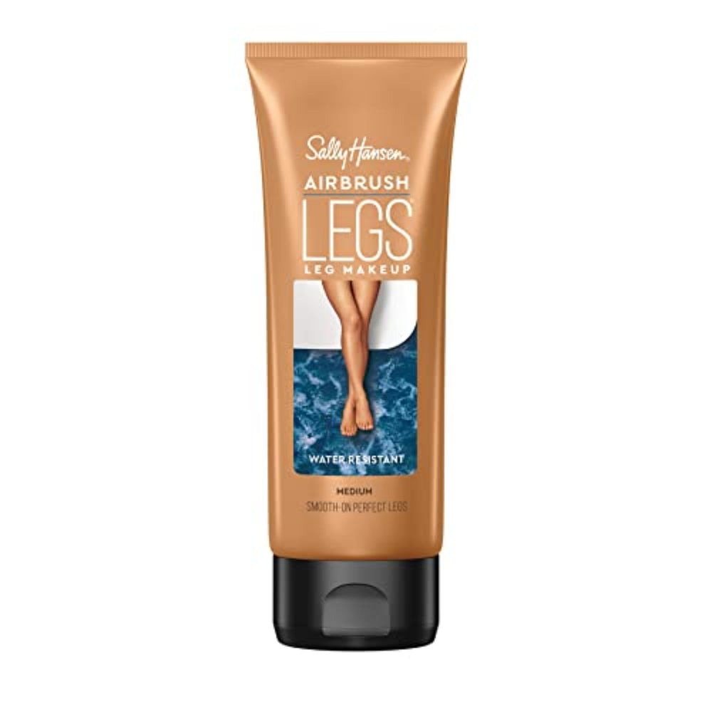 Sally Hansen Airbrush Legs, botella visible, cobertura uniforme para tono medio.