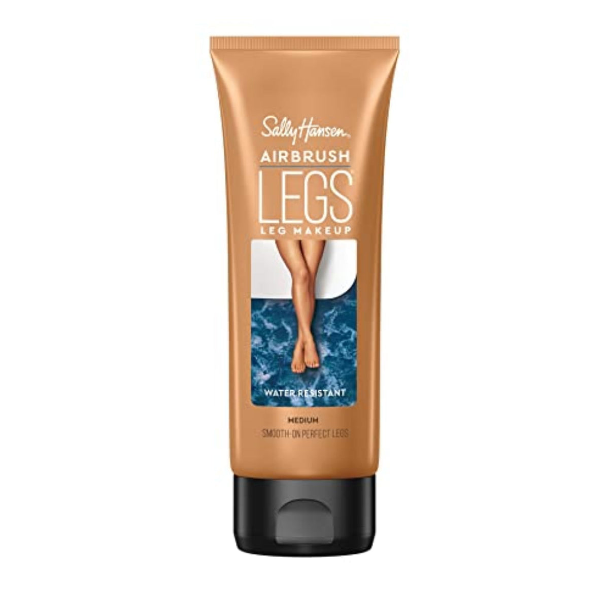 Sally Hansen Airbrush Legs, botella visible, cobertura uniforme para tono medio.