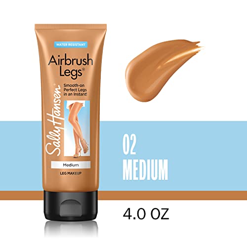 Sally Hansen Airbrush Legs, tono medio para piel equilibrada y natural.