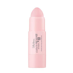 Sally Hansen bálsamo cutícula aplicado suavemente para uñas saludables y bien cuidadas.