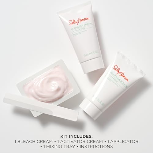 Sally Hansen Bleach Cream on body hair for a lighter finish