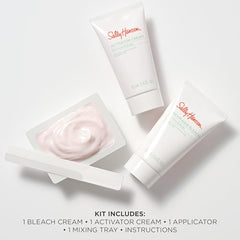 Sally Hansen Bleach Cream on body hair for a lighter finish