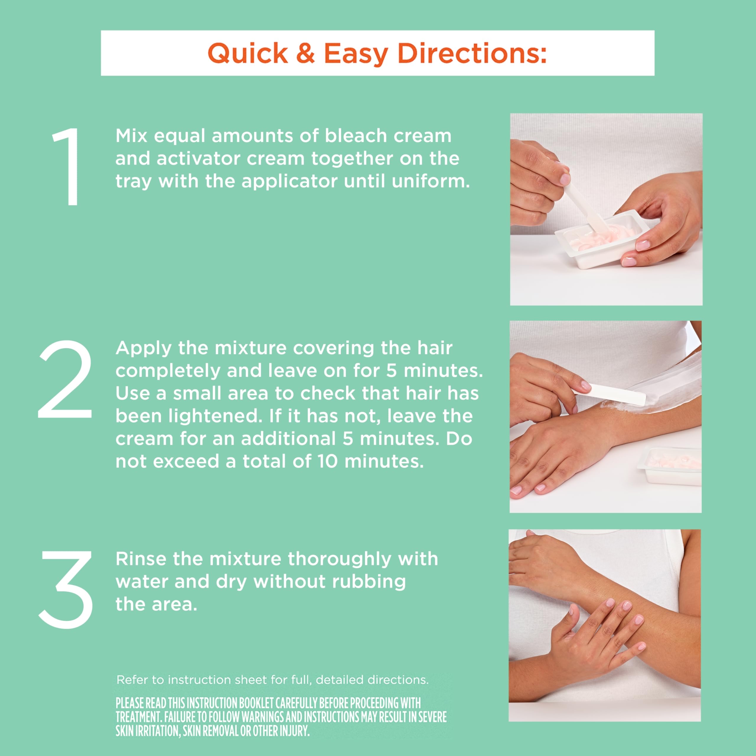 Sally Hansen Bleach Cream with glycerin for moisture and soft feel