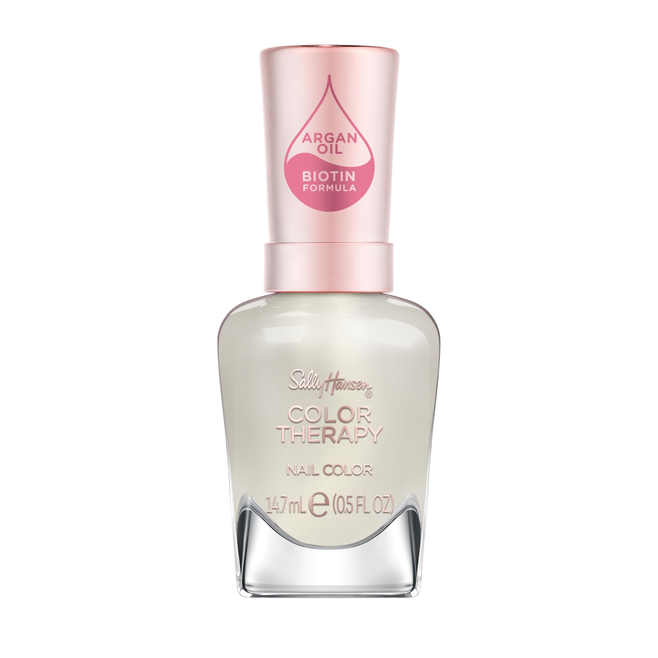 Sally Hansen Color Therapy 111 Fluer-t bottle with ivory pearl finish for a delicate manicure.