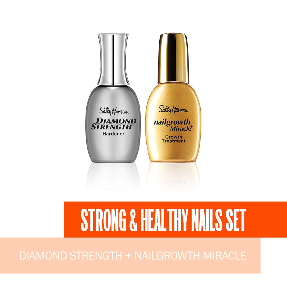 Sally Hansen Diamante crecimiento de uñas para uñas más largas y sanas.