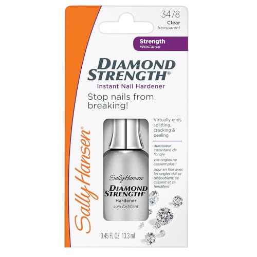 Applying Diamond Strength to nails for strong, long-lasting protection