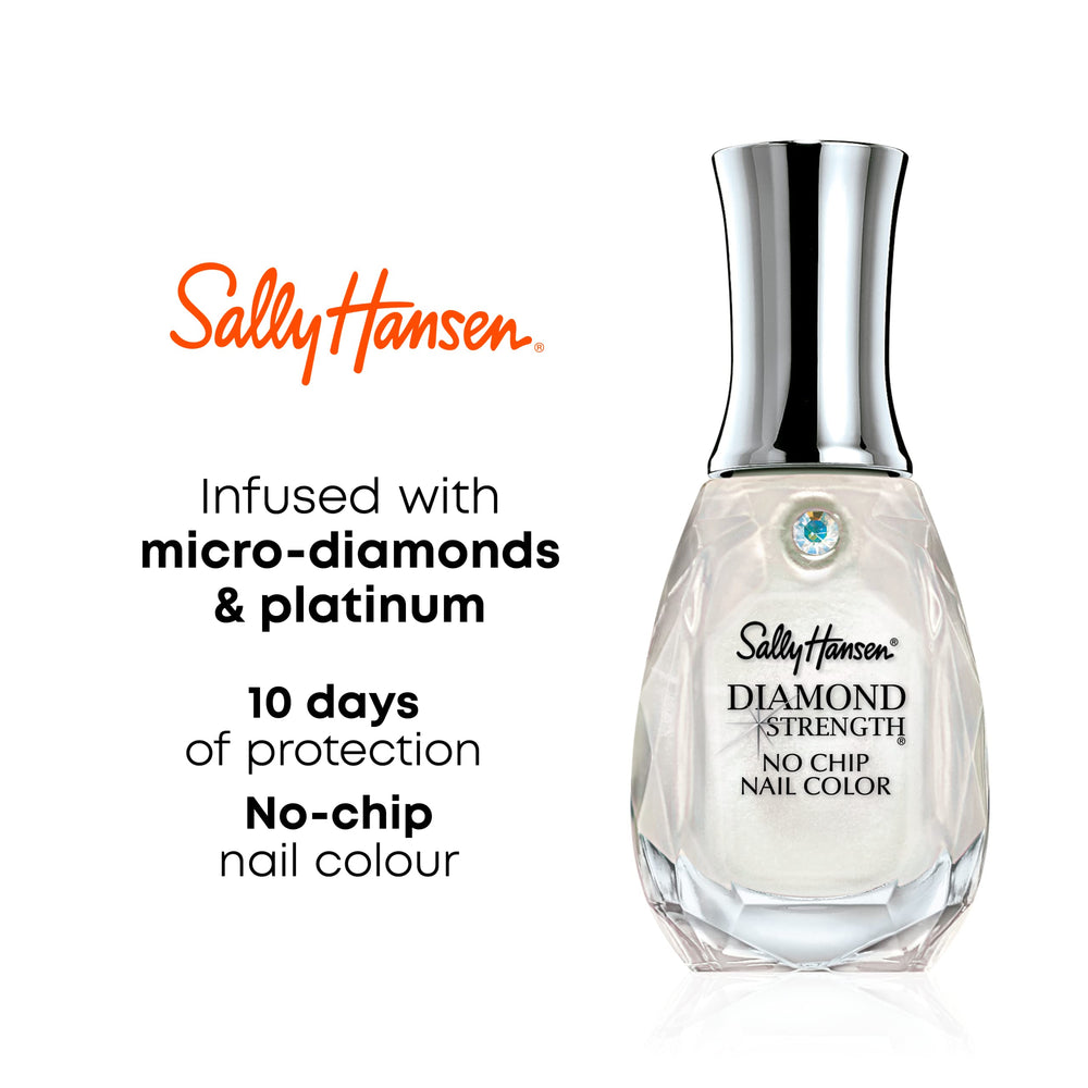 Sally Hansen Diamond Strength Champagne Toast shine highlights multi dimensional glow