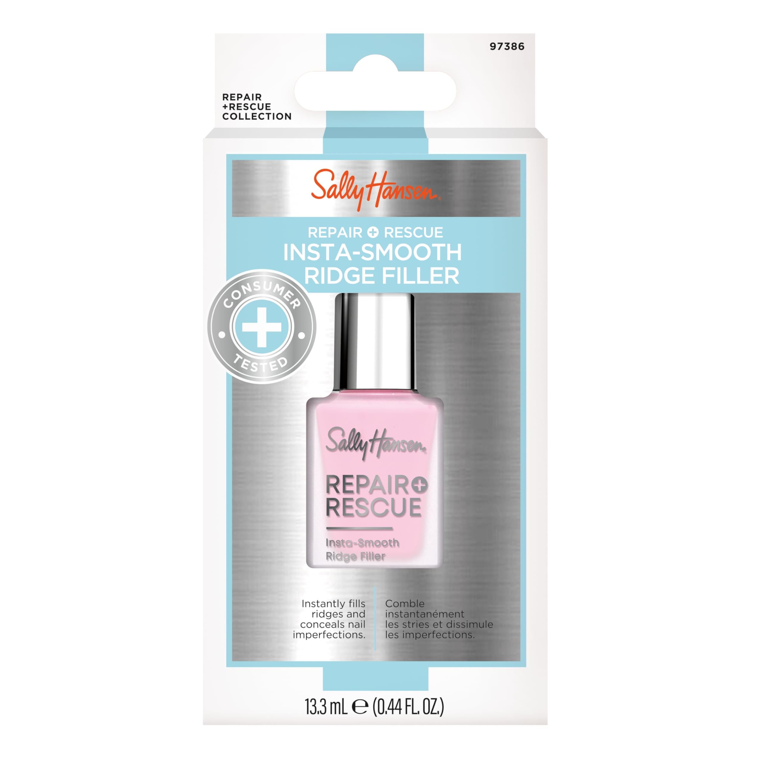 Acabado final brillante y pulido tras usar Sally Hansen.