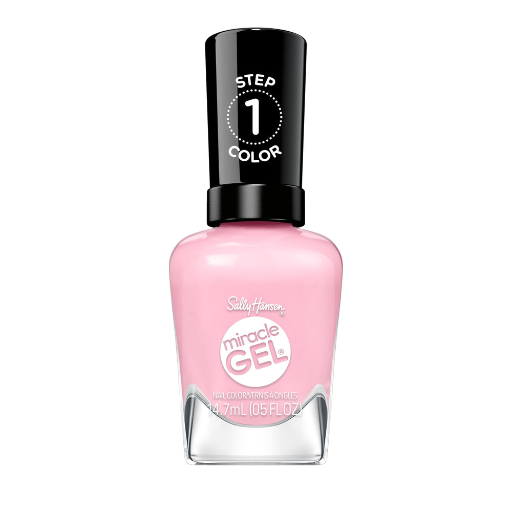 Sally Hansen Gel Milagro Rosa, botella rosa crema para tono suave y duradero