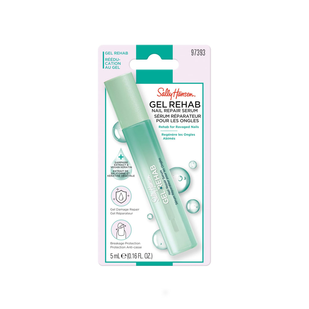 Sally Hansen Gel Rehab: bolígrafo-tratamiento-uñas, suaviza imperfecciones y fortalece.