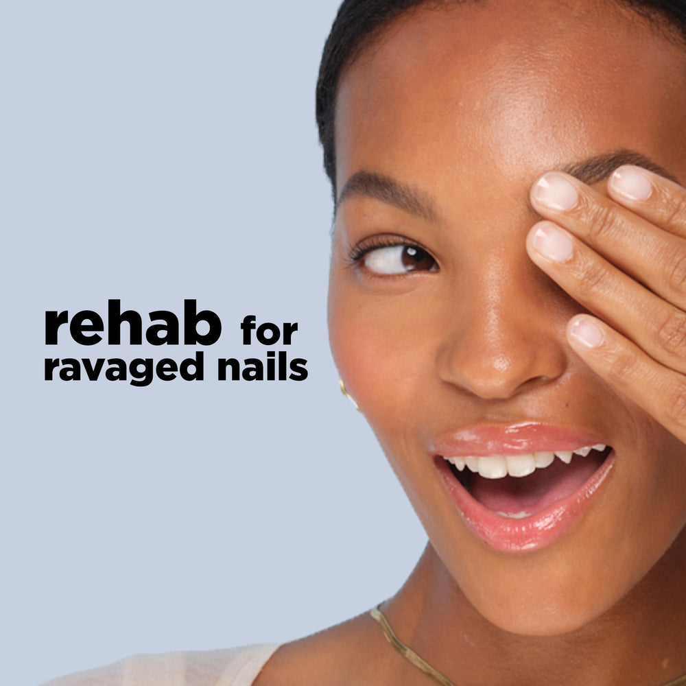 Sally Hansen Gel Rehab: secado rápido tras cada uso, lista para continuar.