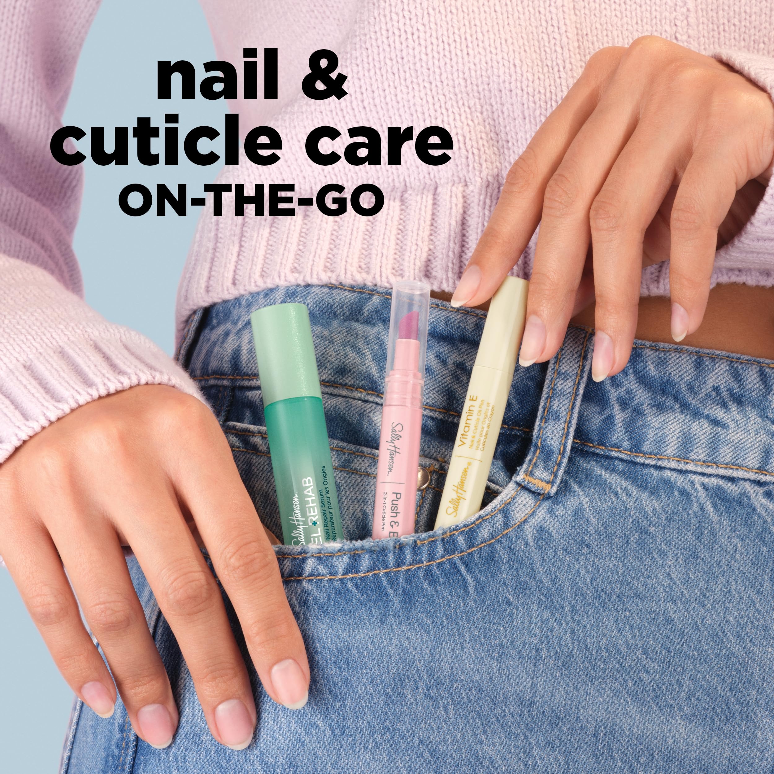 Sally Hansen Gel Rehab: uso diario en casa, manicura rápida y limpia.