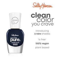 Sally Hansen Good. Kind. Pure. close-up of nail application for a seamless finish and shine.