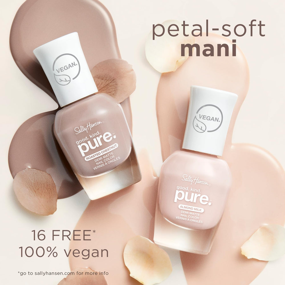 Sally Hansen Good. Kind. Pure. demi-matte texture for natural nail look.